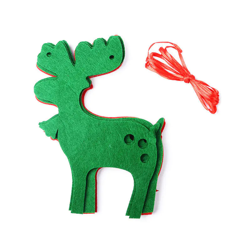 Christmas Triangle Banner Decoration with Letters