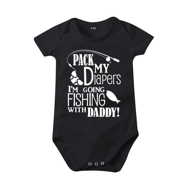 Baby & Toddler Alphabet Print Romper Outfit