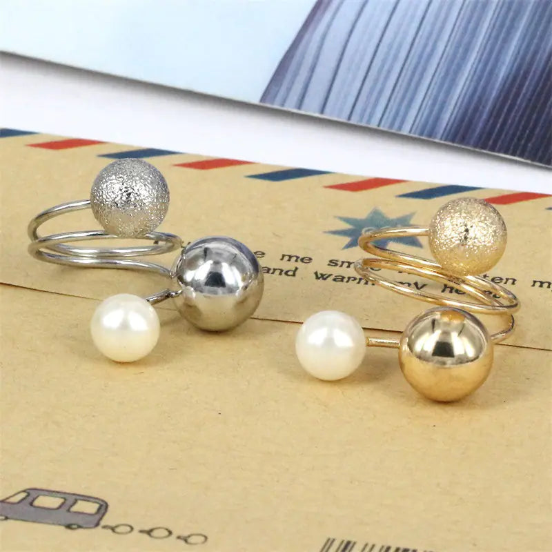Adjustable Metal Circle Ring with Multiple Bands
