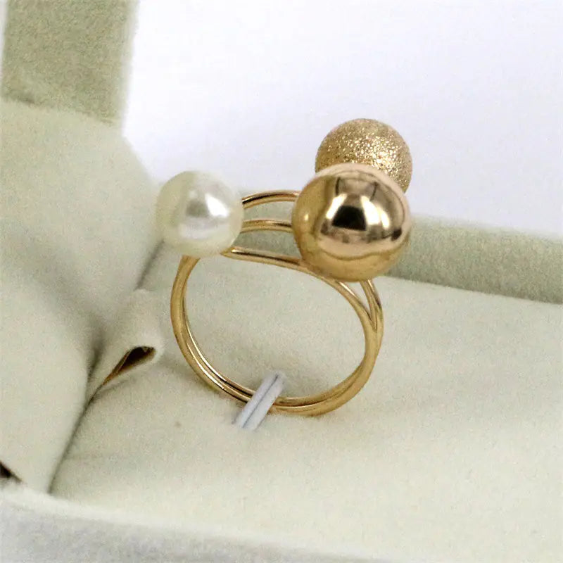 Adjustable Metal Circle Ring with Multiple Bands