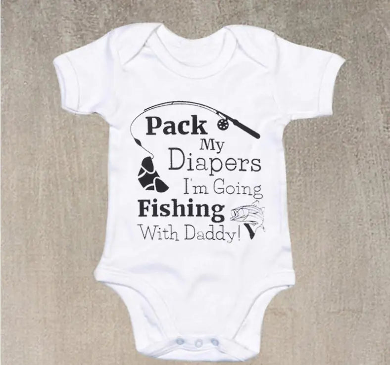 Baby & Toddler Alphabet Print Romper Outfit