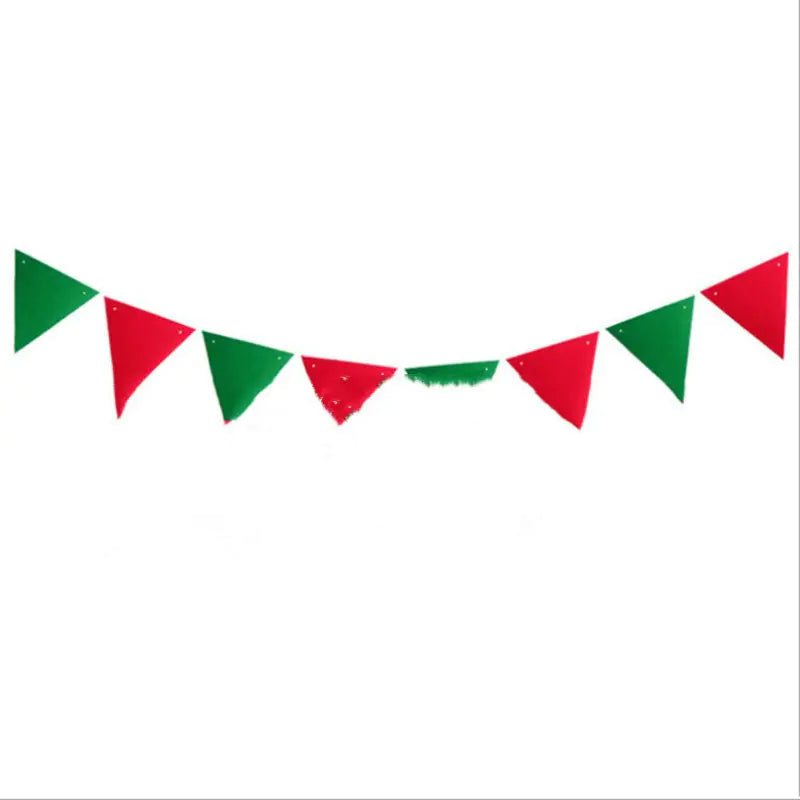 Christmas Triangle Banner Decoration with Letters