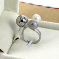 Adjustable Metal Circle Ring with Multiple Bands