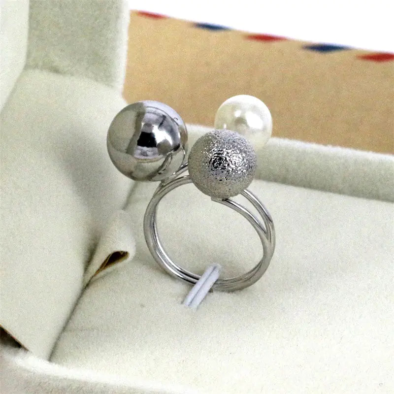 Adjustable Metal Circle Ring with Multiple Bands