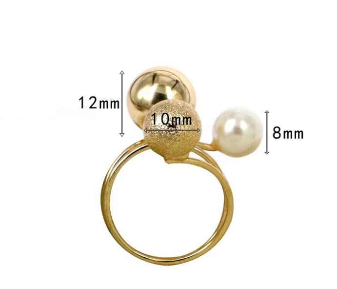 Adjustable Metal Circle Ring with Multiple Bands