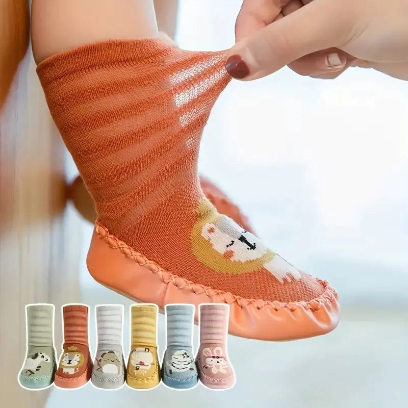 Breathable Cartoon Baby Toddler Shoes and Socks