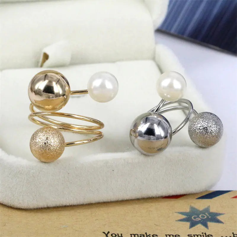 Adjustable Metal Circle Ring with Multiple Bands